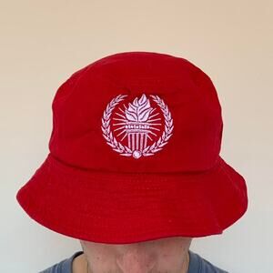 Vintage 90s red bucket hat